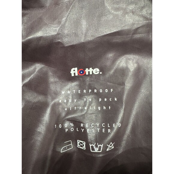 NWOT Flotte Womens L Maroon Waterproof Ultralight Pompidou Trench Lined Parka - Picture 4 of 6